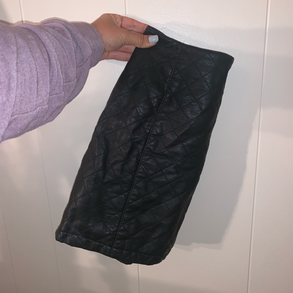 Leather skirt